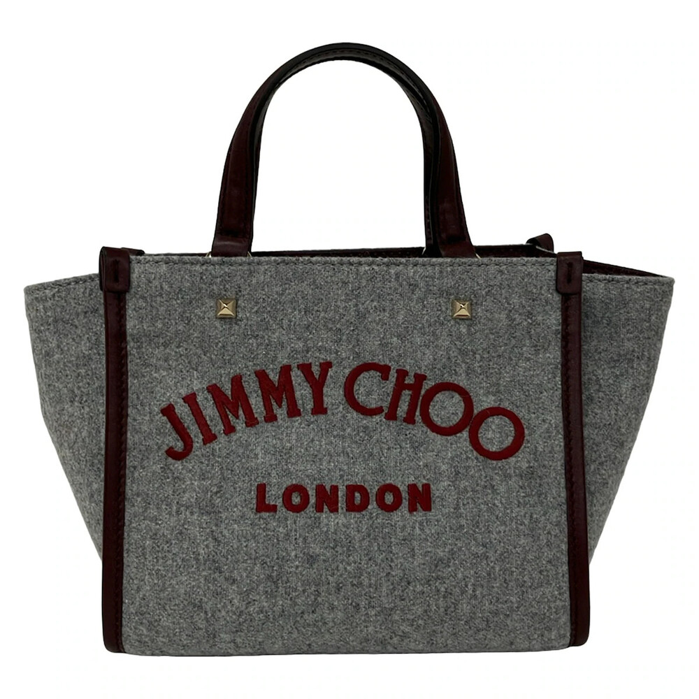 Jimmy Choo Varenne Gray Bordeaux Wool #333821J62B